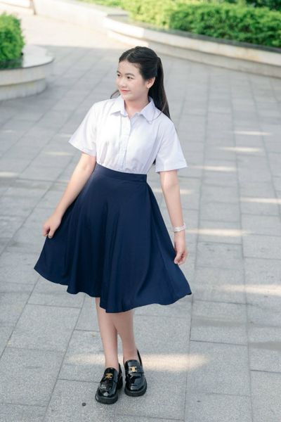  HSV02 _ Chân váy đi học đồng phục học sinh tiểu học và cấp 2 chất mềm mát _ Beekids 