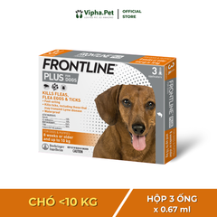 FRONTLINE® PLUS size S Phòng & Trị ve, rận, bọ cho chó <10kg