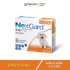 NEXGARD® size S viên nhai phòng & trị ve, ghẻ, bọ chét cho chó từ 2-4 kg