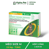 NexGard COMBO - Ống nhỏ gáy phòng & trị nội, ngoại kí sinh dành cho mèo size L (2.5 - 7,5kg)