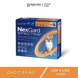 NEXGARD SPECTRA® size XS cho chó từ 2-3.5 kg