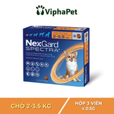  NEXGARD SPECTRA® size XS cho chó từ 2-3.5 kg 