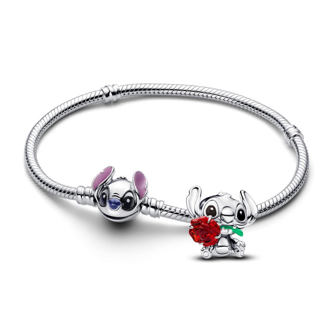 Bộ Vòng Charm Pandora Stitch Đóa Hồng Vĩnh Cửu - Pandora