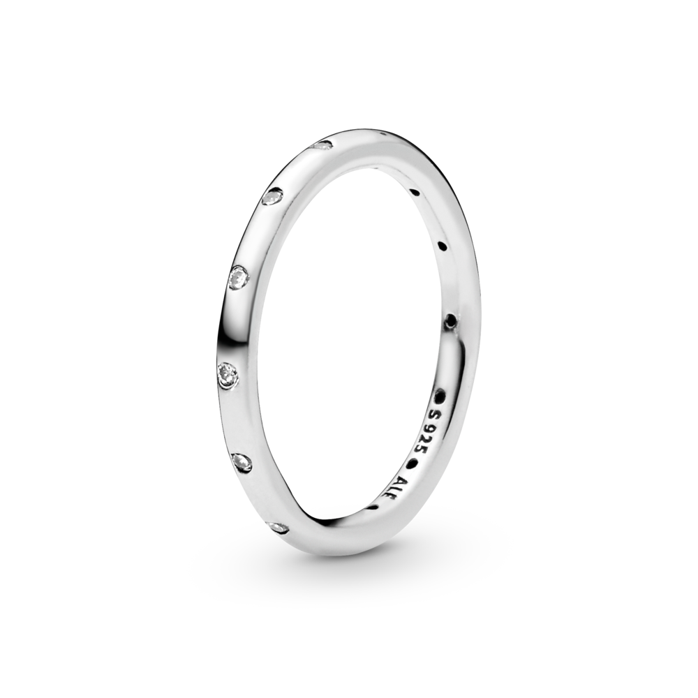 Nhẫn Bạc Pandora Timeless Đính Đá Trong Suốt - Pandora