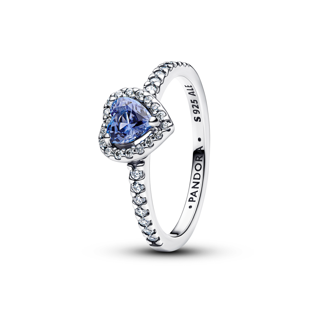 Nhẫn Bạc Pandora Timeless Hứa Hẹn Tình Đầu Trái Tim Xanh - Pandora