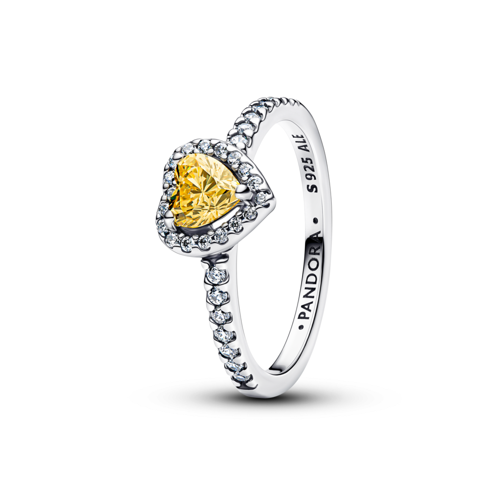 Nhẫn Bạc Pandora Timeless Hứa Hẹn Tình Đầu Trái Tim Vàng - Pandora