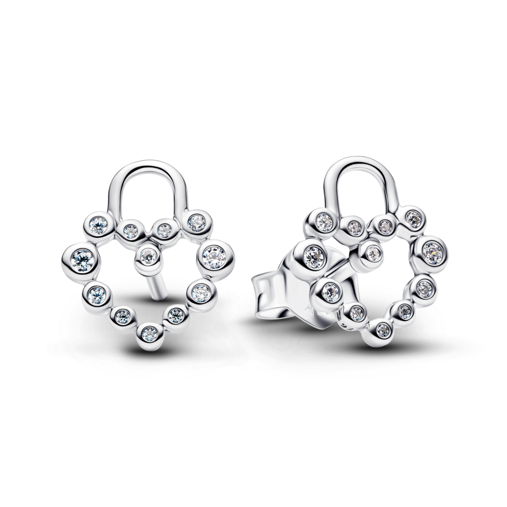 Hoa Tai Nụ Bạc Pandora Trái Tim & Cánh Bướm - Pandora