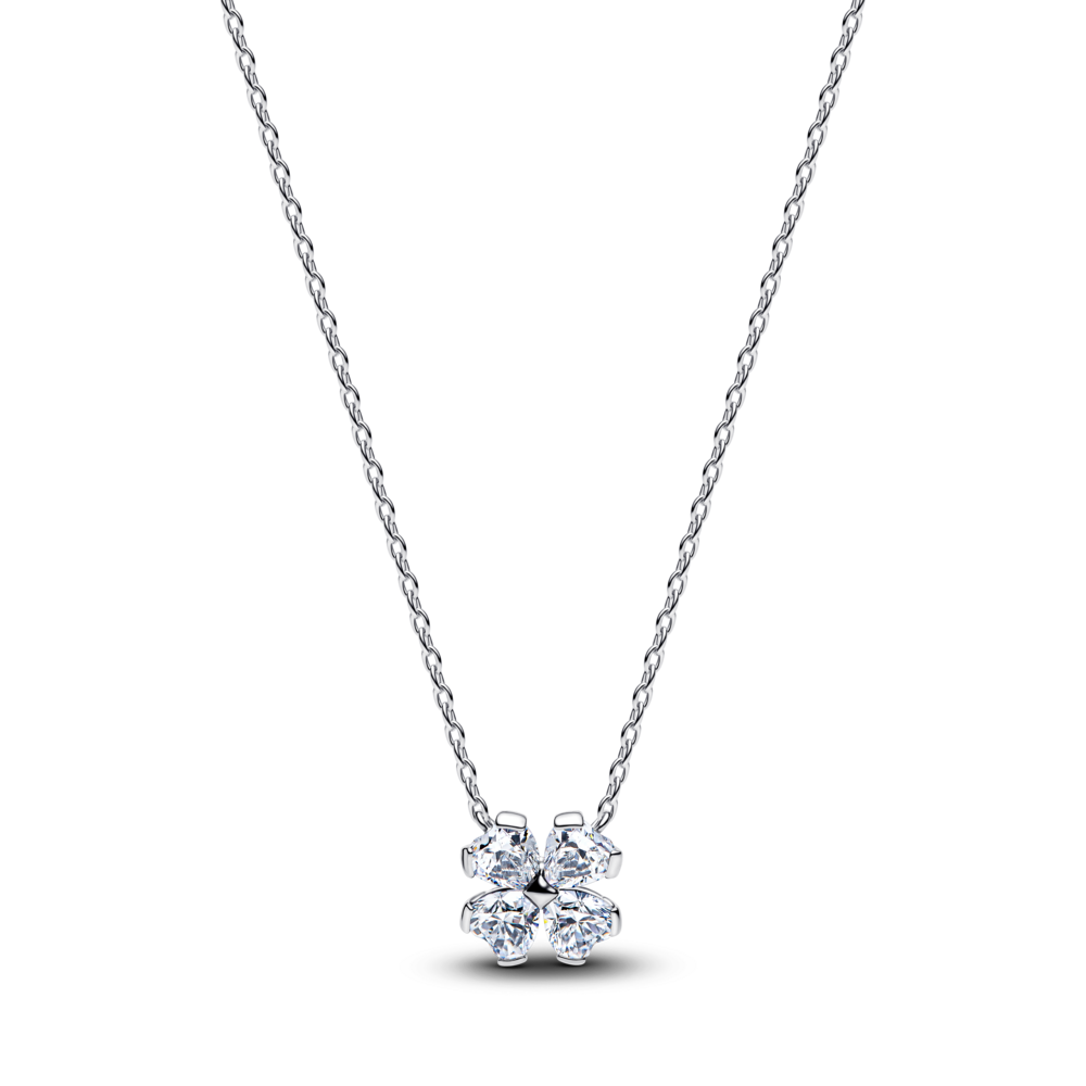 Dây Chuyền Pandora Bạc Cỏ Bốn Lá Biểu Tượng Tình Yêu Và May Mắn - Pandora