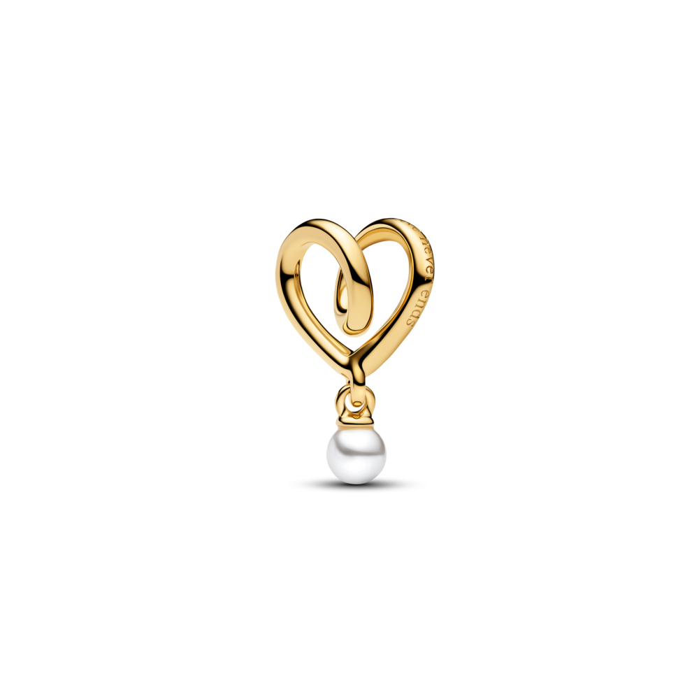Charm Mạ Vàng 14k Trái Tim Chữ Mum - Pandora