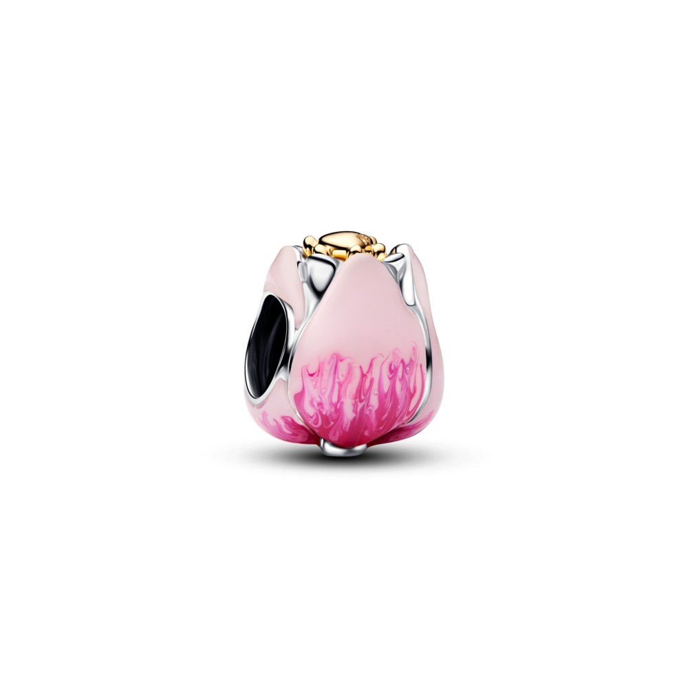 Charm Pandora Mạ Vàng 14K Tulip Hồng Phai - Pandora