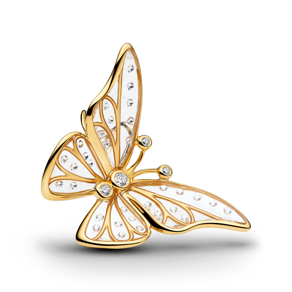 Charm Pandora Mạ Vàng 14K Cánh Bướm Kiêu Hãnh - Pandora