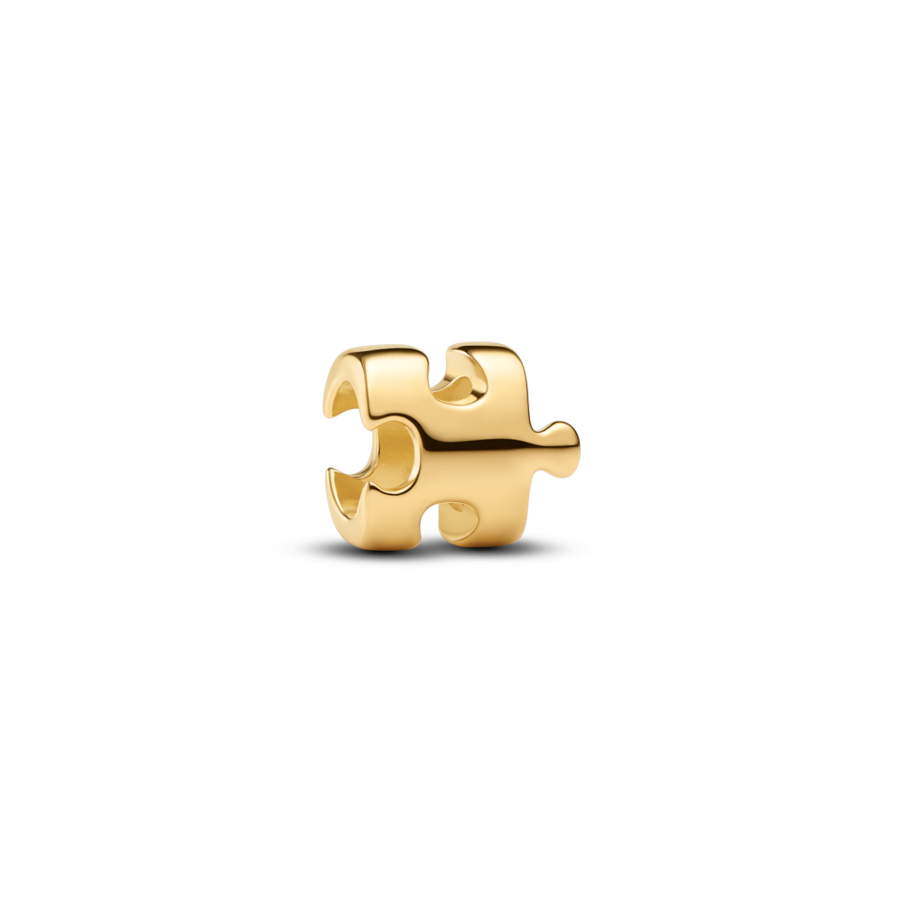 Charm Pandora Mạ Vàng 14K Mini Mảnh Ghép Gắn Kết - Pandora