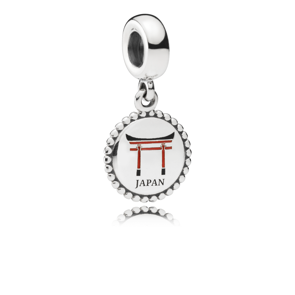 Charm Treo Pandora Bạc Hoa Tráng Men Hồng 14K - Pandora