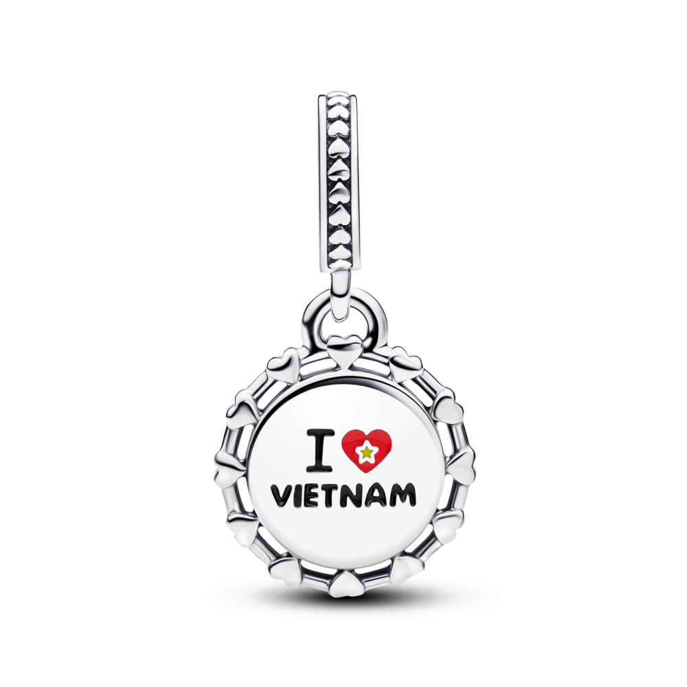 Bộ Vòng Charm Pandora Trái Tim Việt Nam