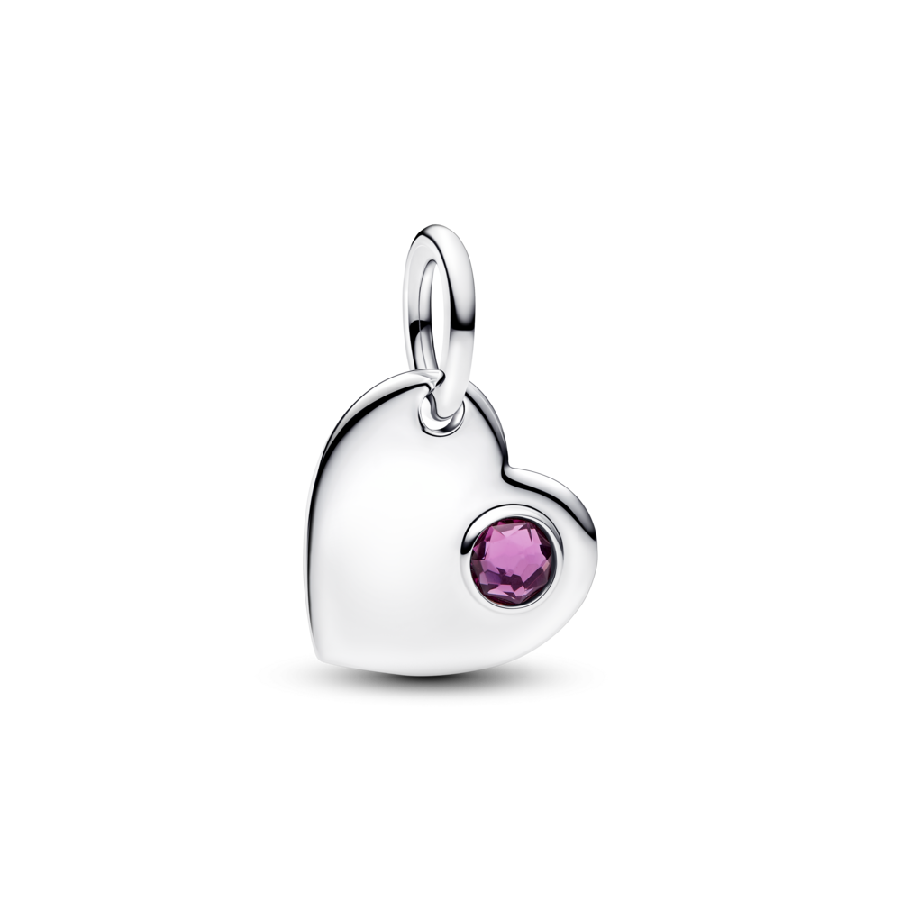 Charm bạc pandora moments hộp thư màu tím (khắc thông điệp) - Pandora