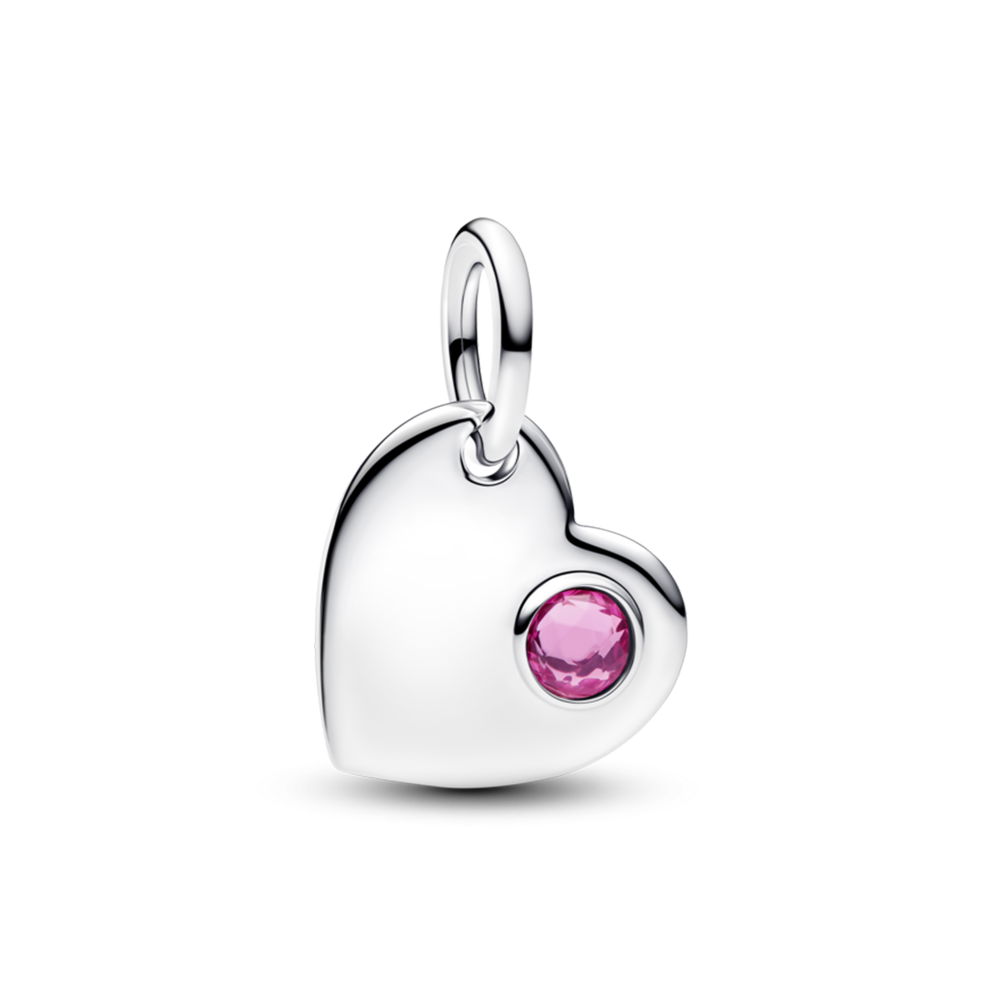 Charm bạc pandora moments hộp thư màu hồng (khắc thông điệp) - Pandora