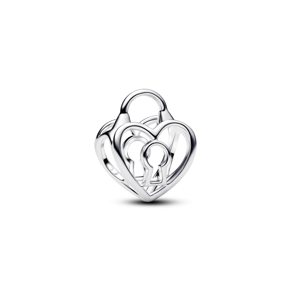 Charm Pandora Bạc Khóa Trái Tim - Pandora