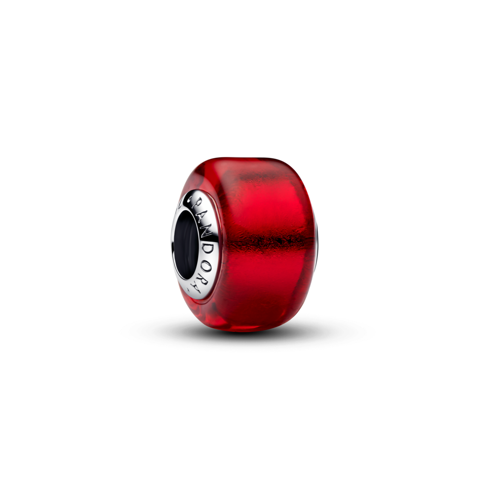 Charm Pandora Bạc Thủy Tinh Murano Đỏ - Pandora