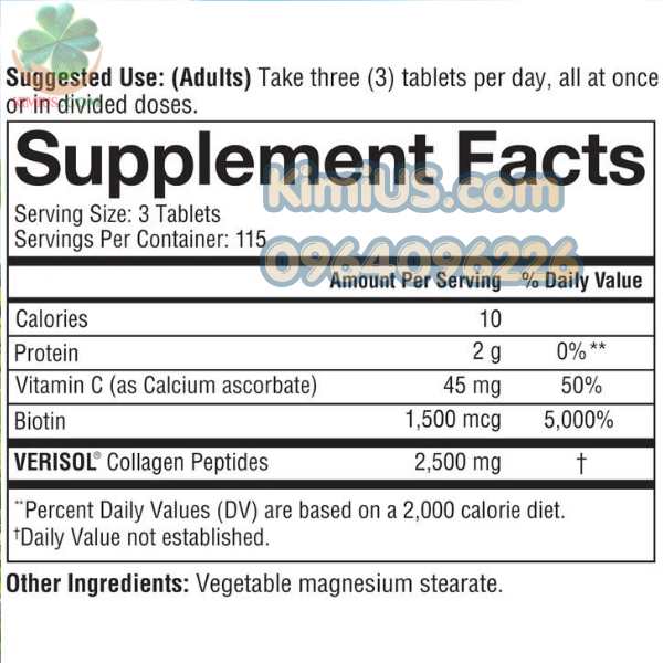  Collagen Youtheory Type 1,2&3 345 viên - Viên uống trắng da, chống lão hóa da, tàn nhang, bổ xương khớp của Mỹ 