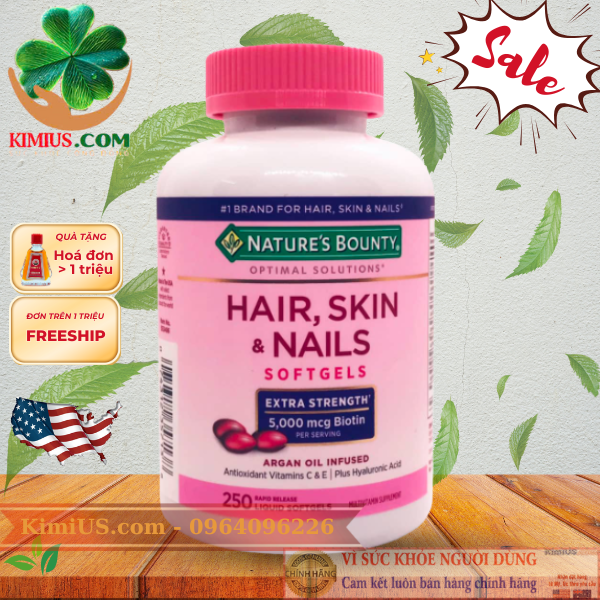  Viên uống Hair Skin & Nails của Nature's Bounty 150 viên tốt ra sao? 