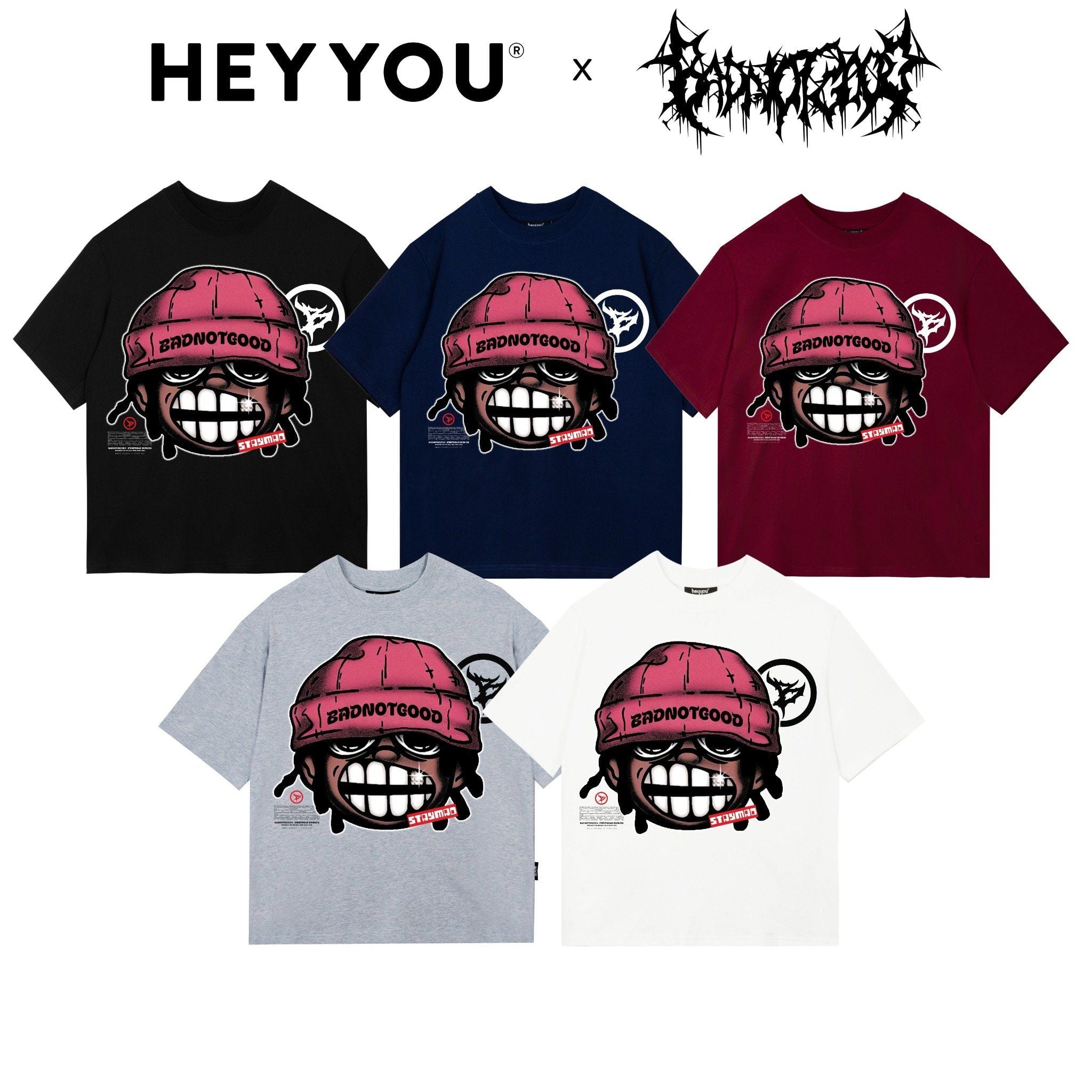 [ HEYYOU x BADNOTGOOD ] ÁO THUN '' KID '' COLLAB FORM BOXY