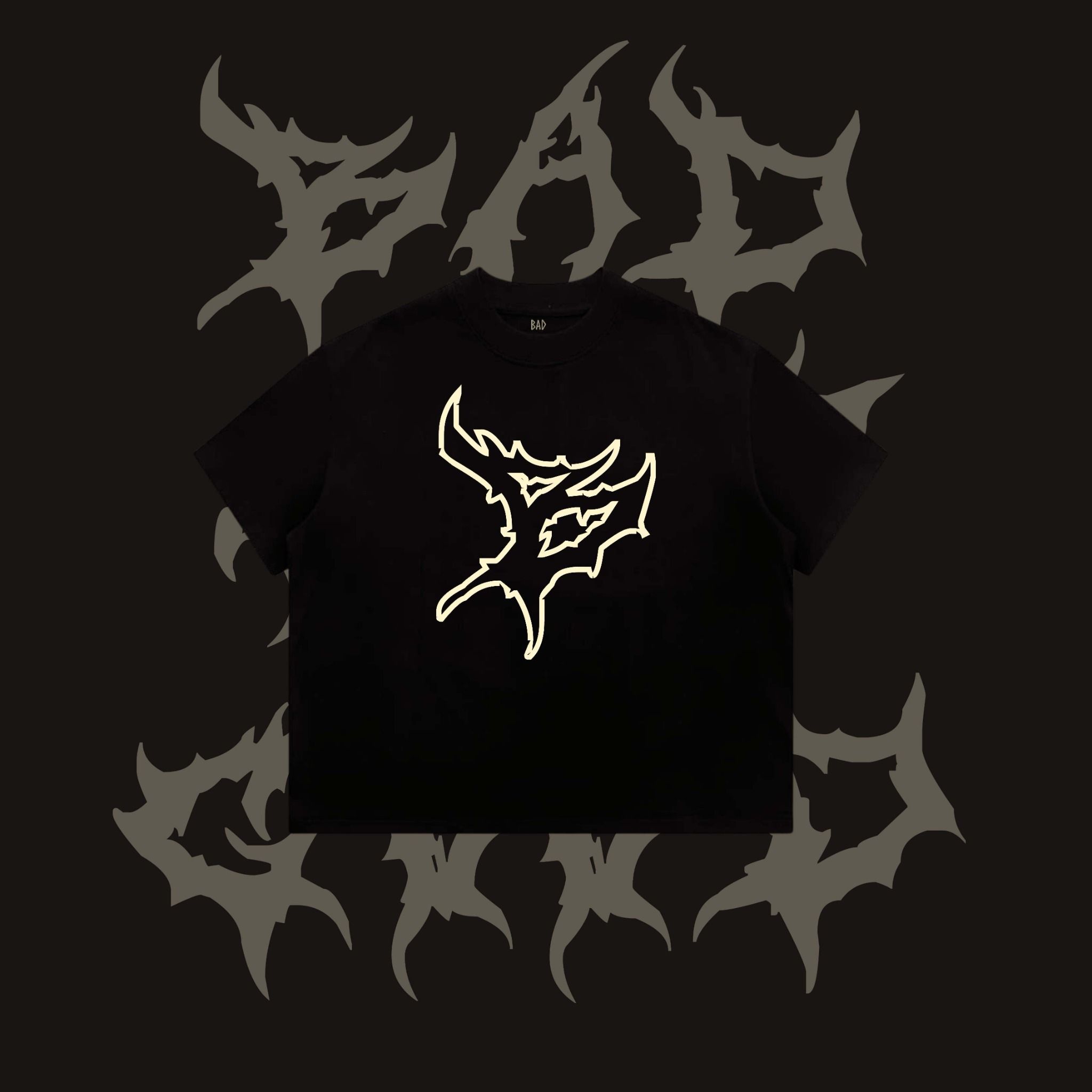 [ PREMIUM COTTON ] ÁO THUN BADNOTGOOD “ LOGO B IN KEM “ 100% COTTON PREMIUM  FORM BOXY