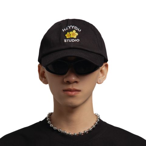  HEYYOU BLOSSOM BLACK CAP 