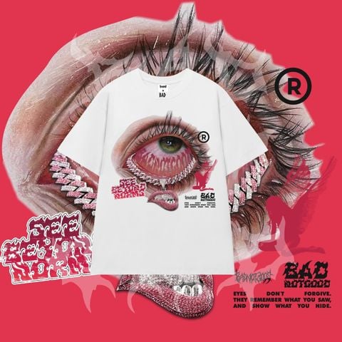  [ PREMIUM COTTON ] ÁO THUN BADNOTGOOD “ MẮT “ 100% COTTON PREMIUM FORM BOXY 