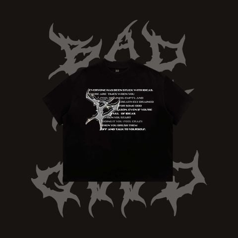  [ PREMIUM COTTON ] ÁO THUN BADNOTGOOD “B METAL“ 100% COTTON PREMIUM  FORM BOXY 