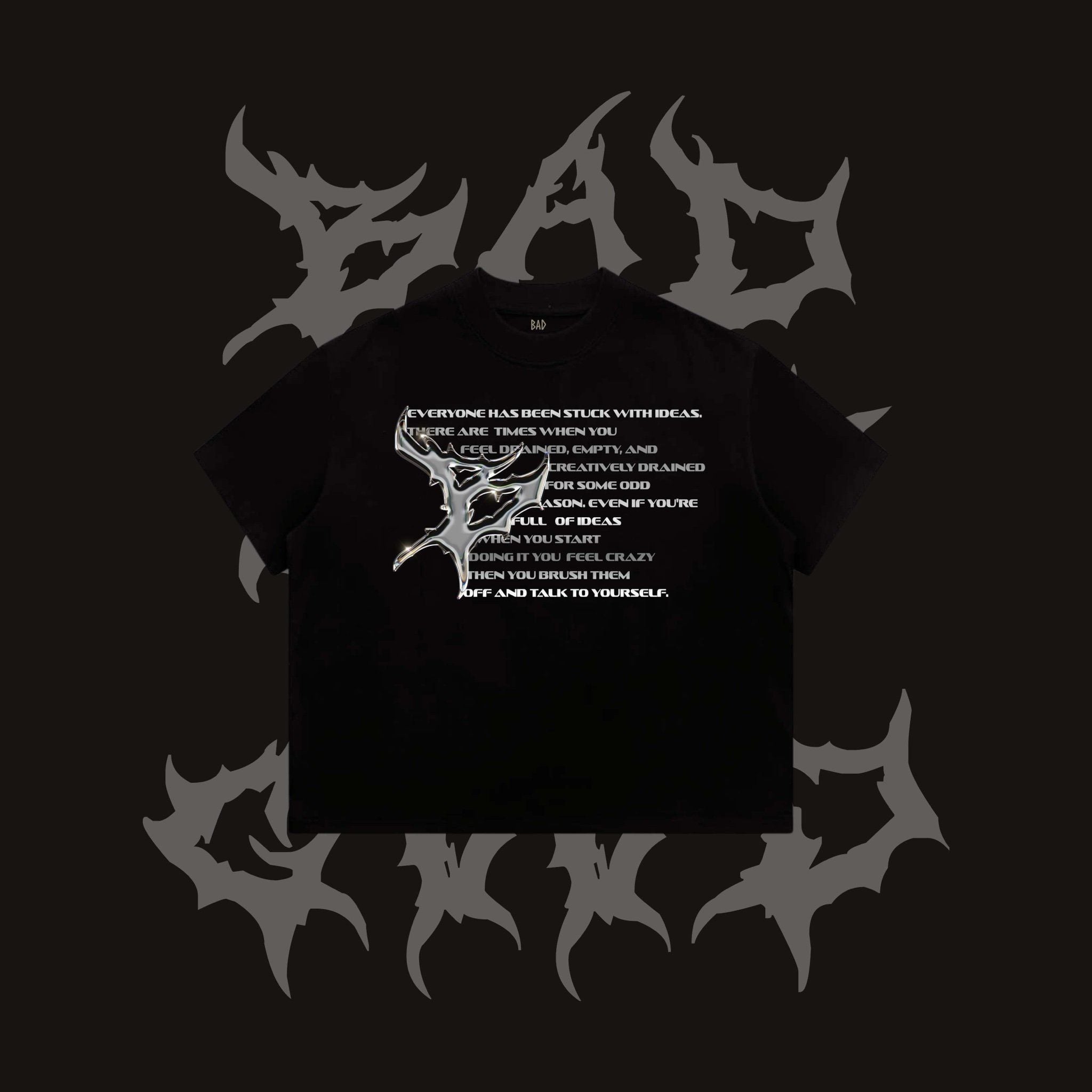 [ PREMIUM COTTON ] ÁO THUN BADNOTGOOD “B METAL“ 100% COTTON PREMIUM  FORM BOXY