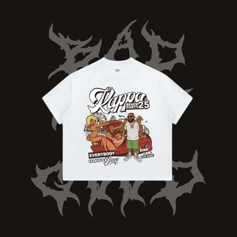  [ PREMIUM COTTON ] ÁO THUN BADNOTGOOD “KAPPA “ 100% COTTON PREMIUM FORM BOXY 