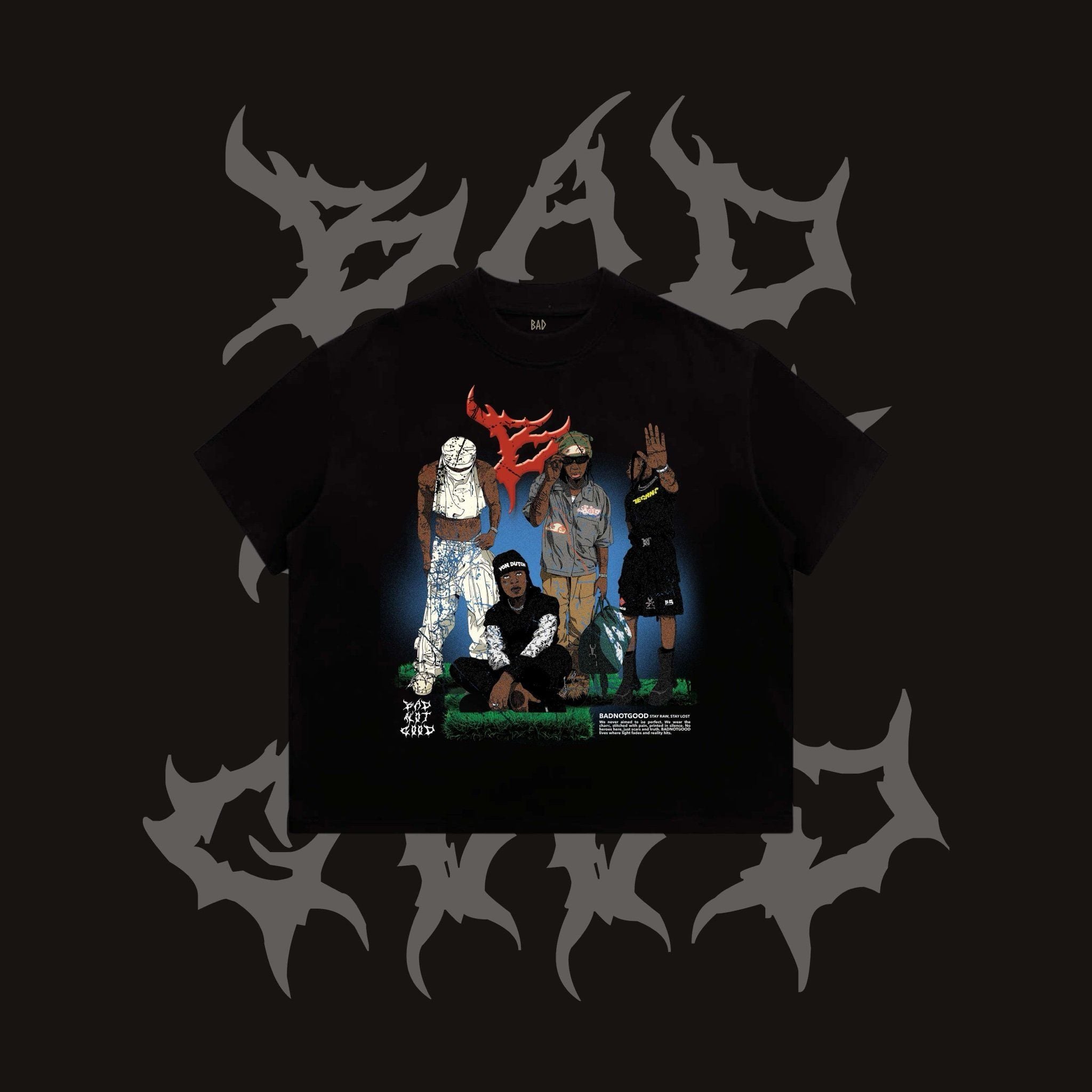 [ PREMIUM COTTON ] ÁO THUN BADNOTGOOD “ STAY “ 100% COTTON PREMIUM FORM BOXY