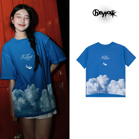  HYS BASIC BLUE TEE 