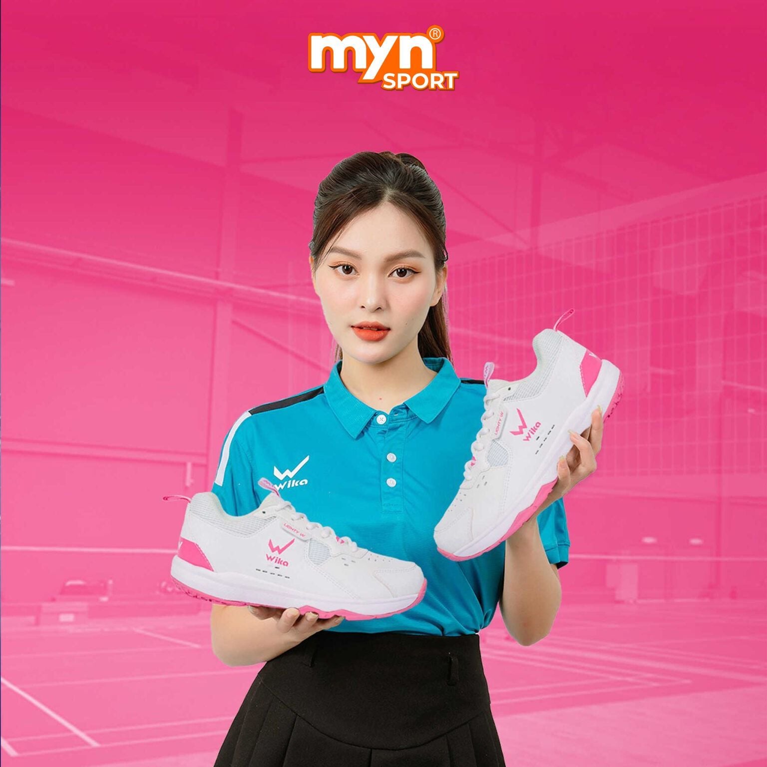 GIÀY WIKA MARU TRẮNG HỒNG