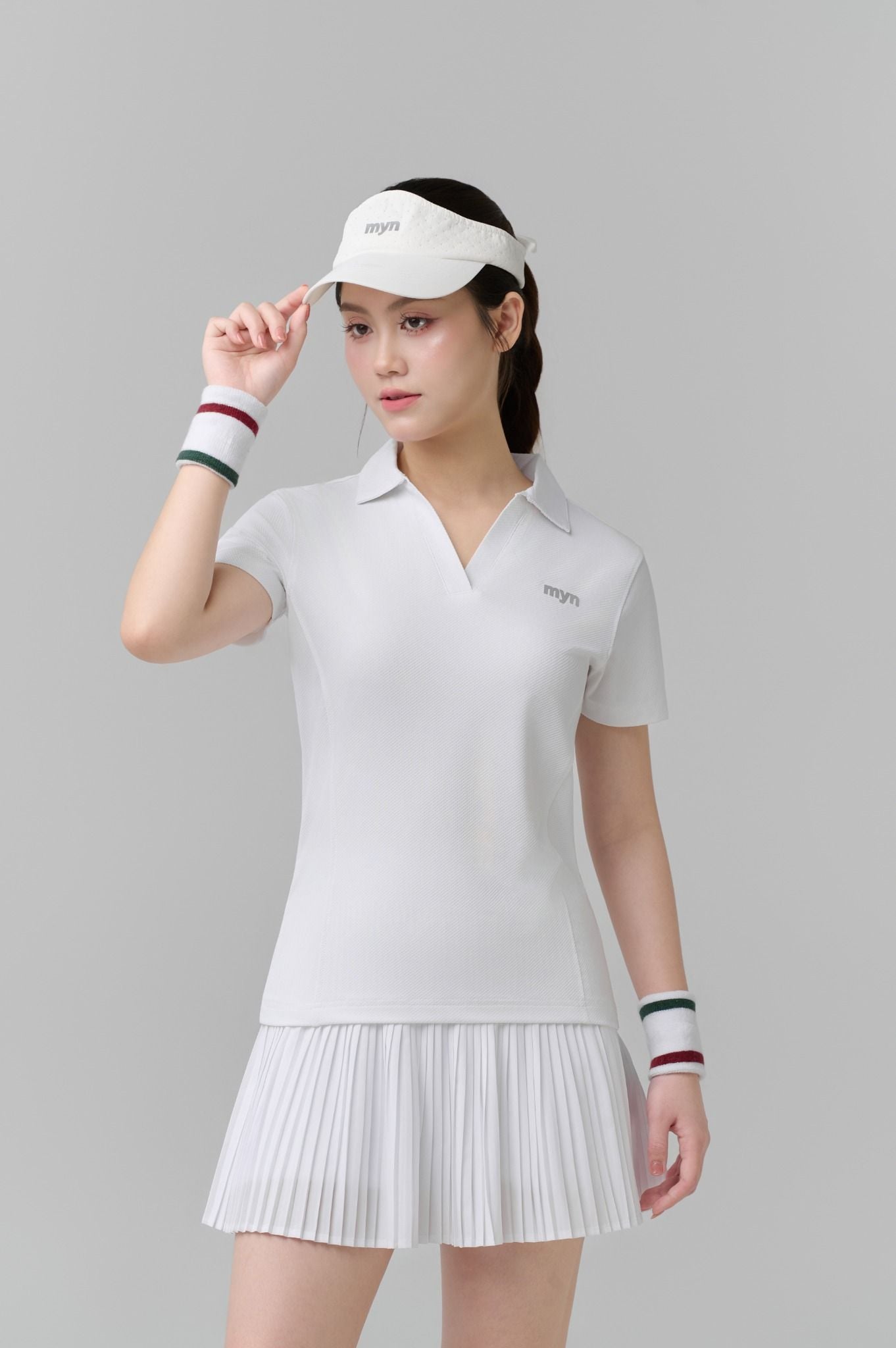 Áo Cổ Trụ Xẻ Nữ Pickleball Myn Active 03