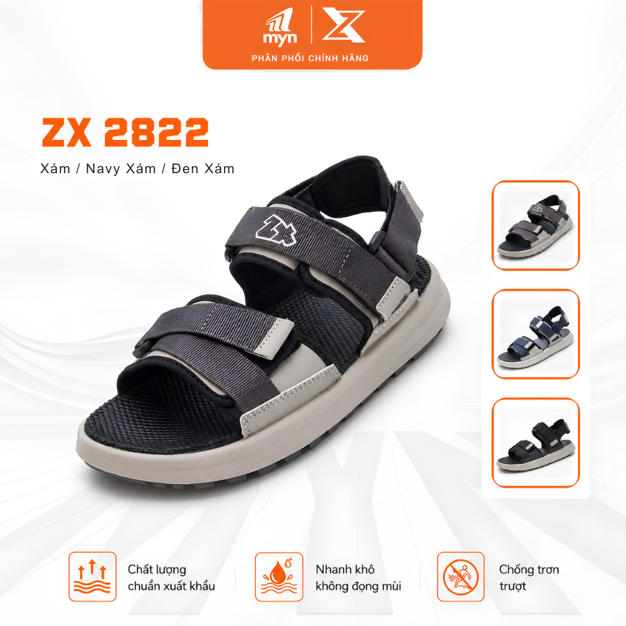 Xuân Duy Sandal Nam Nữ quai ngang đế bệt ZX 2714 Color – Giày Myn
