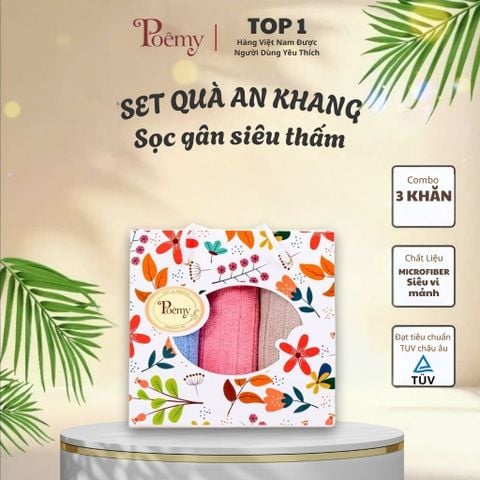 Hộp quà tặng khăn Poêmy - Set AN KHANG