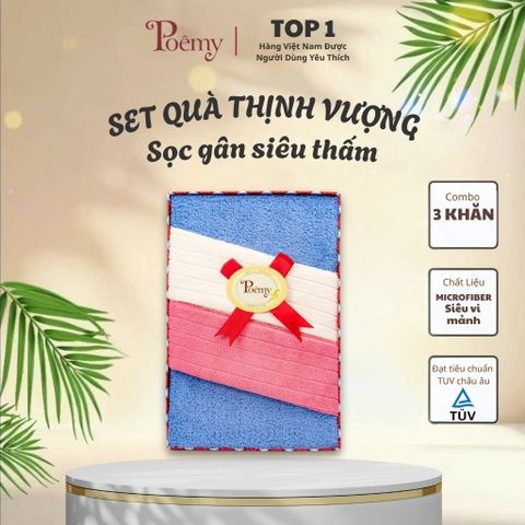 Hộp quà tặng khăn Poêmy - Set THỊNH VƯỢNG