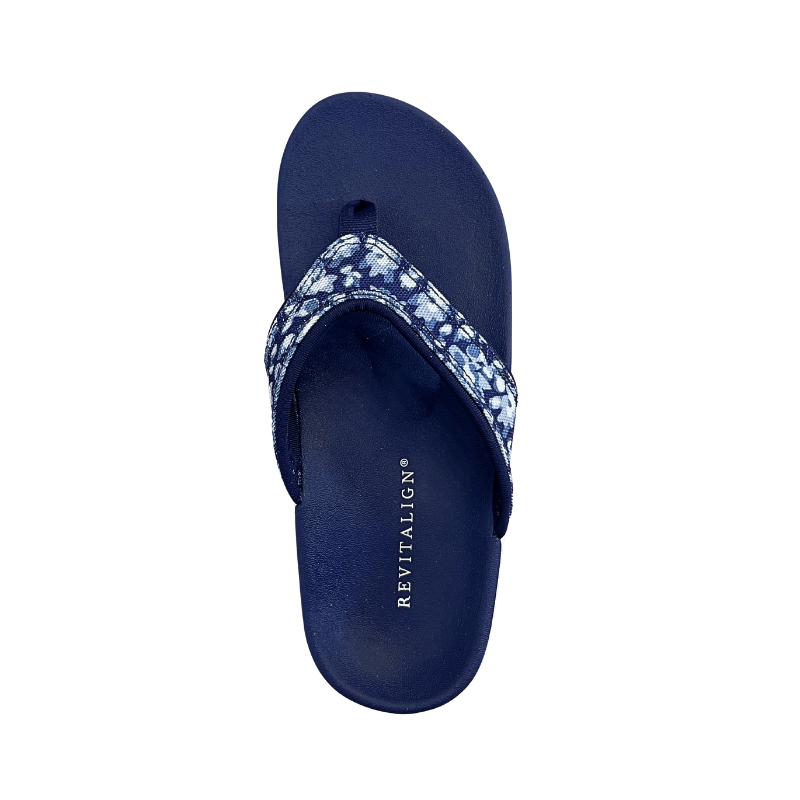  Dép xỏ ngón sức khỏe nữ Revitalign Yumi Mod Floral Blue 