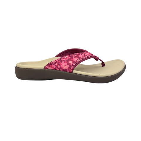  Dép xỏ ngón sức khỏe nữ Revitalign Yumi Mod Floral Red 