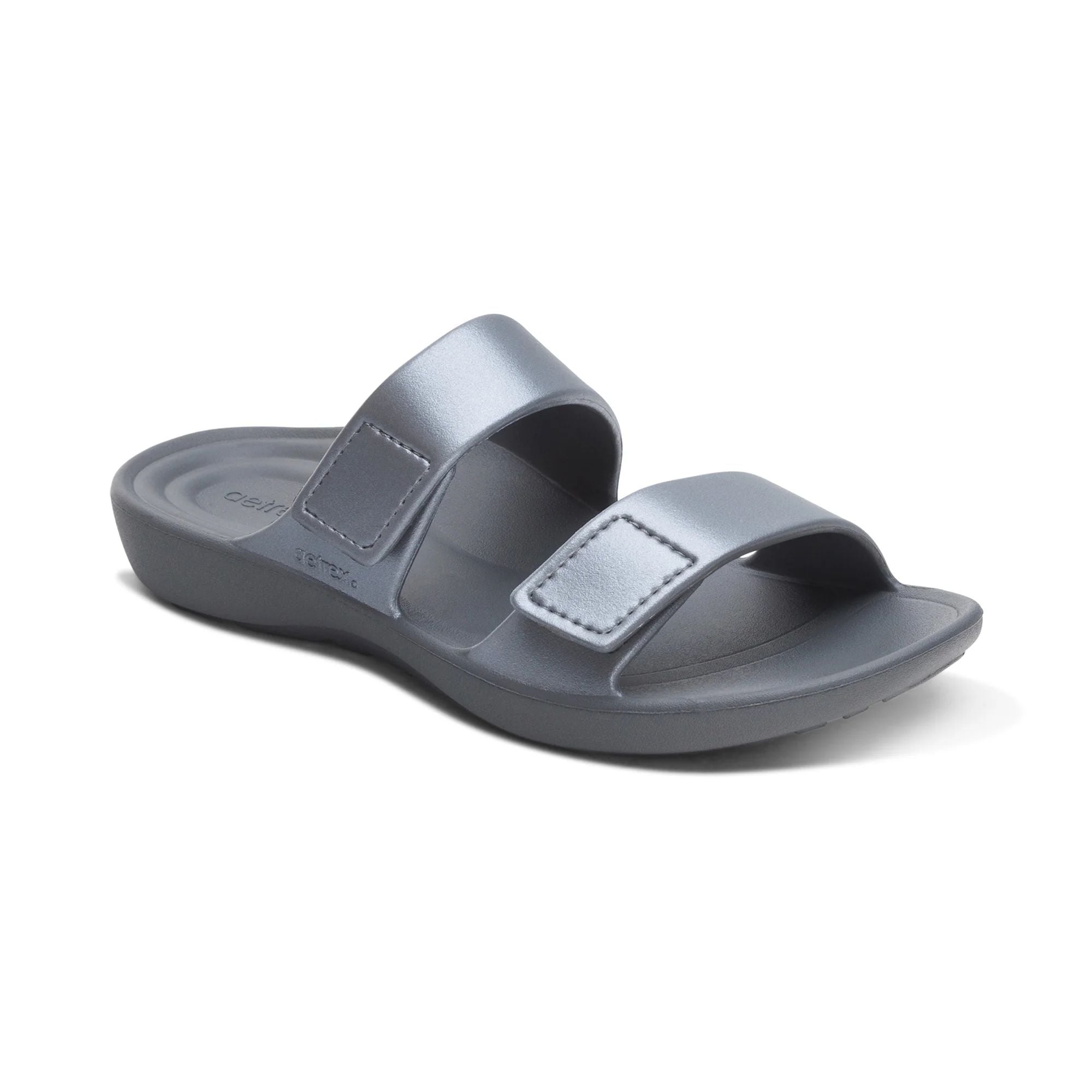  Dép quai ngang sức khỏe nữ Aetrex Kaia Pewter 