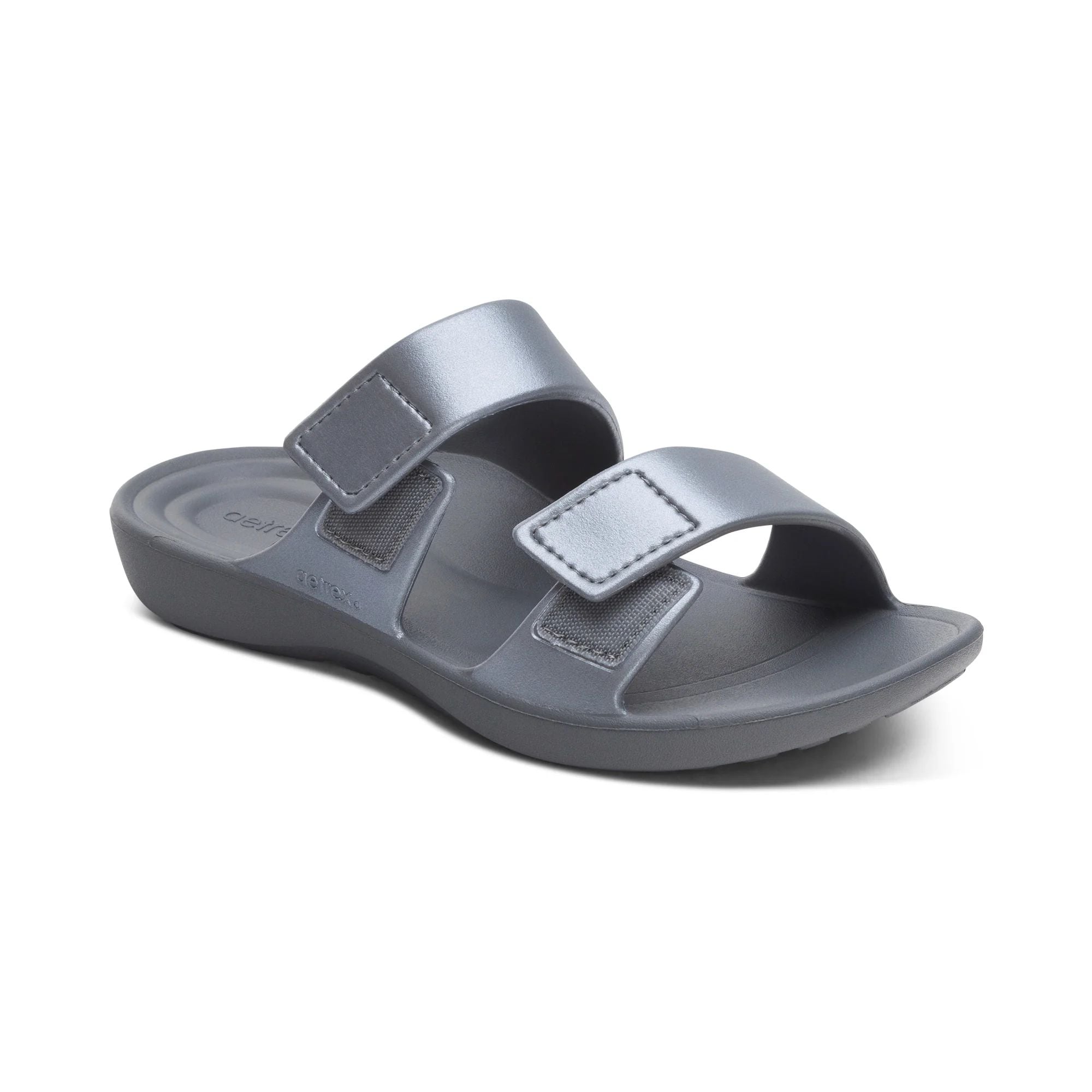  Dép quai ngang sức khỏe nữ Aetrex Kaia Pewter 