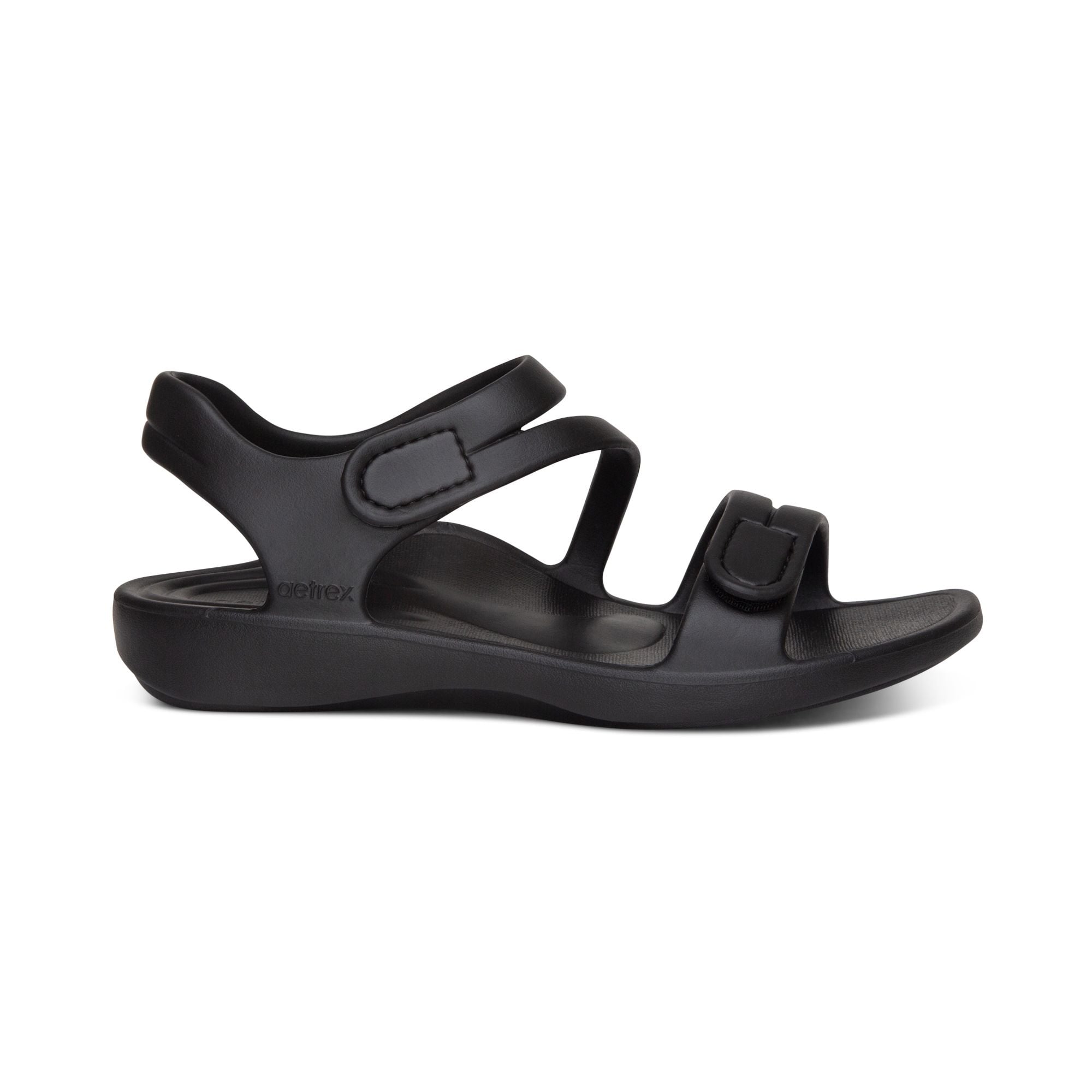  Giày sandal sức khoẻ nữ Aetrex Jillian Sport Black 