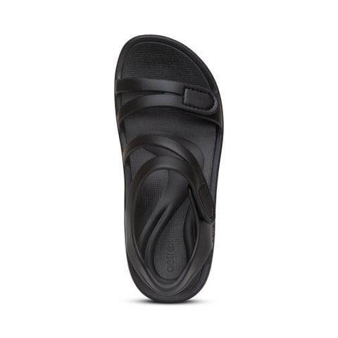  Giày sandal sức khoẻ nữ Aetrex Jillian Sport Black 