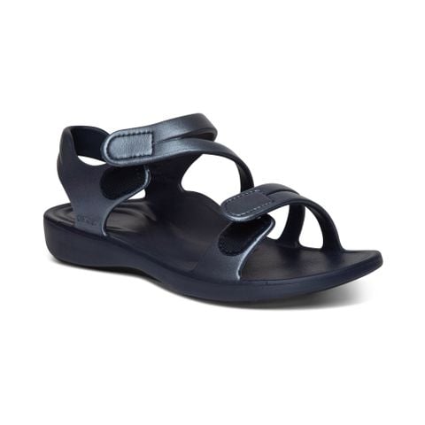  Giày sandal sức khoẻ nữ Aetrex Jillian Sport Navy 