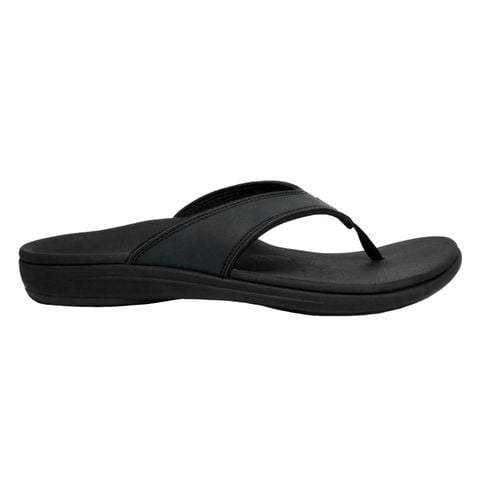  Dép xỏ ngón sức khỏe nam Revitalign Yumi Black 