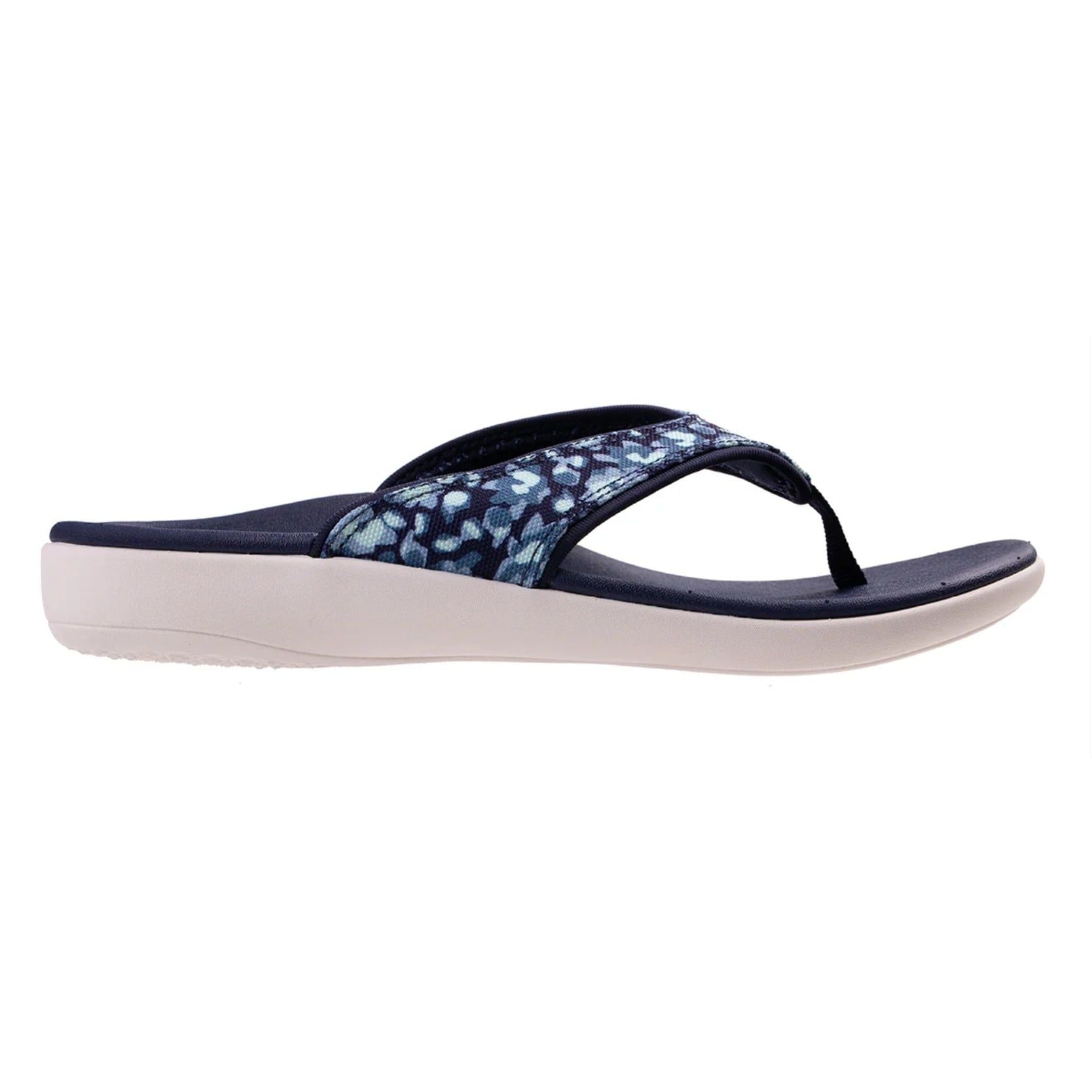  Dép xỏ ngón sức khỏe nữ Revitalign Mod Floral Blue 