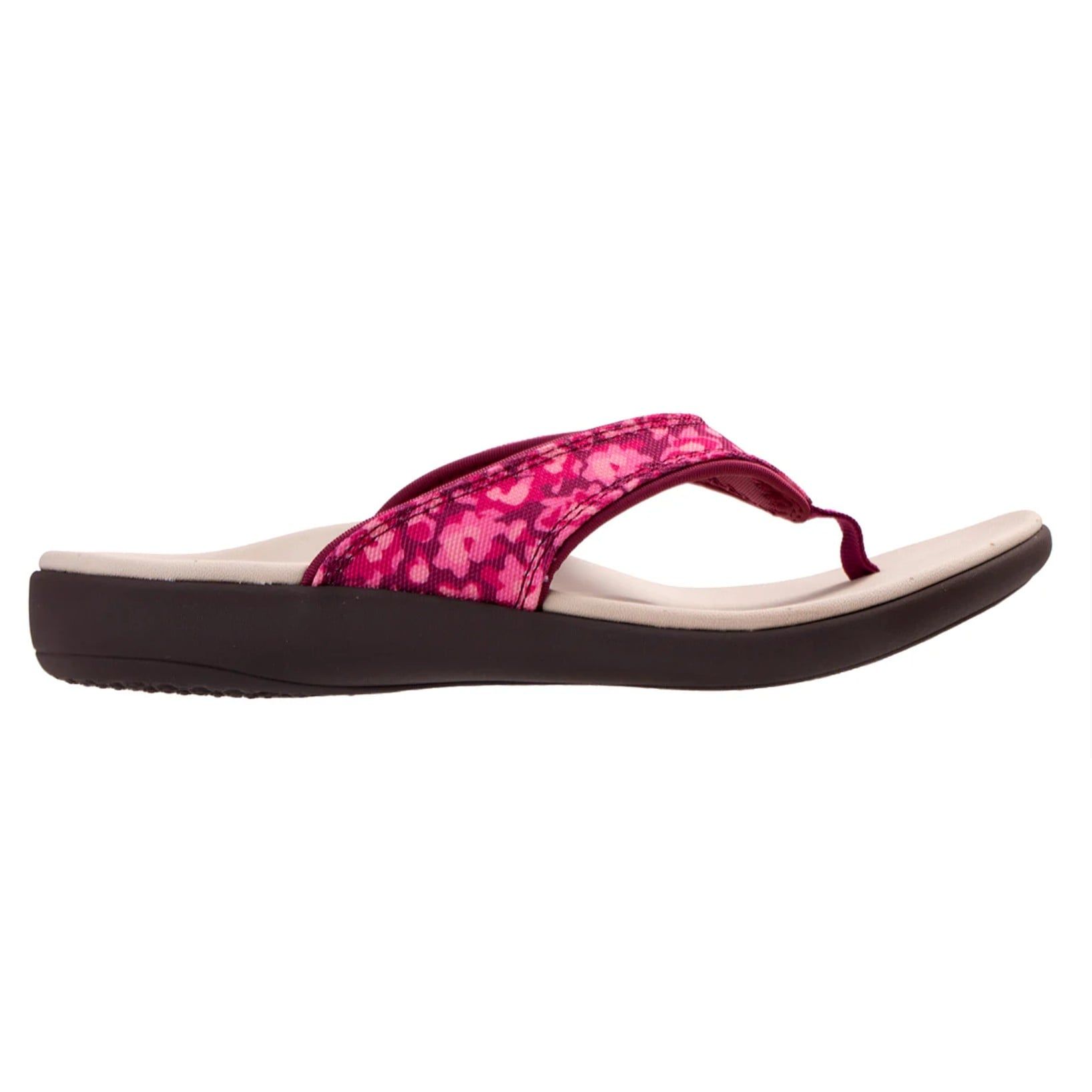  Dép xỏ ngón sức khỏe nữ Revitalign Mod Floral Red 