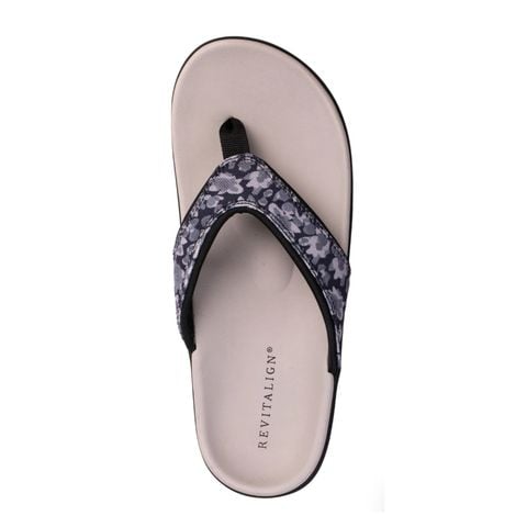  Dép xỏ ngón sức khỏe nữ Revitalign Yumi Mod Floral Black 