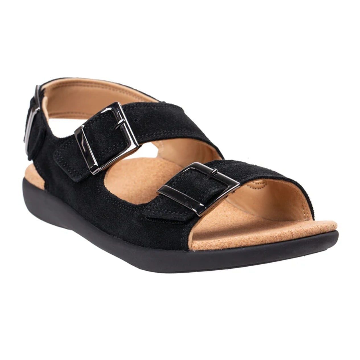  Giày sandal sức khỏe nữ Revitalign Roma Black 